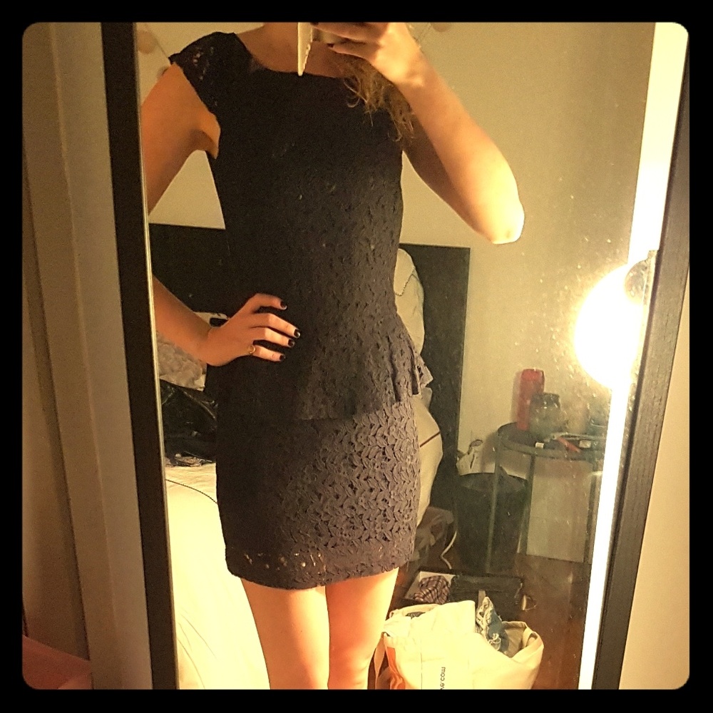 Black lace dress
